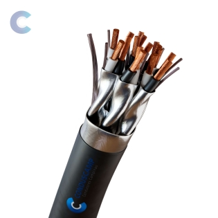 Cabo Instrumentação/Sinal 6x2x1,00 mm² Blindagem Individual e Total + Dreno Preto