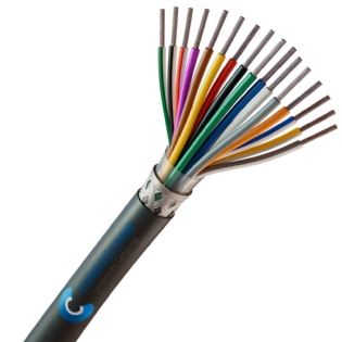 Cabo AFT 16X18 Awg Blindado em Malha de Cobre Estanhado Preto