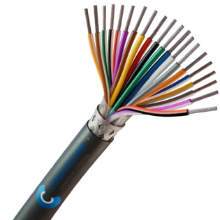 Cabo AFT 20x18 Awg Blindado em Malha de Cobre Estanhado Preto
