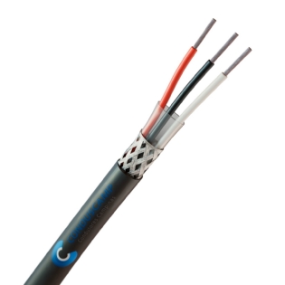 Cabo AFT 3x26 Awg Blindado em Malha de Cobre Estanhado Preto