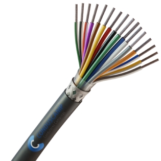 Cabo AFT 16x20 Awg Blindado em Malha de Cobre Estanhado Preto