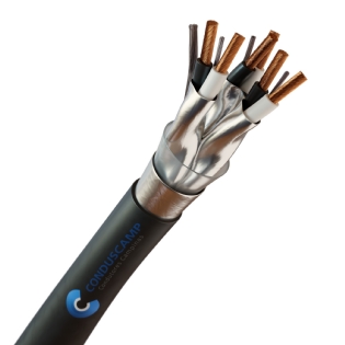 Cabo Instrumentação/Sinal 3x2x1,00 mm² Blindagem Individual e Total + Dreno Preto