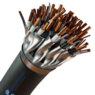 Cabo Instrumentação/Sinal 24x2x1,00 mm² Blindagem Individual e Total + Dreno Preto