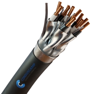 Cabo Instrumentação/Sinal 6x2x1,50 mm² Blindagem Individual e Total + Dreno Preto