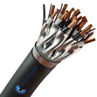 Cabo Instrumentação/Sinal 10x2x1,0 mm² Blindagem Individual e Total + Dreno Preto