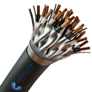Cabo Instrumentação/Sinal 12X2X1,50 mm² Blindagem Individual e Total + Dreno Preto