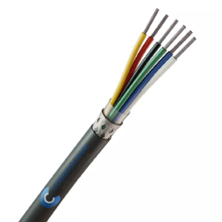 Cabo AFT 6x26 Awg Blindado em Malha de Cobre Estanhado Preto