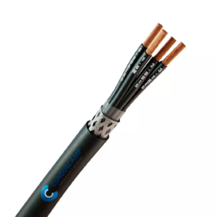 Cabo Comando/Controle Hepr 4x10,00 mm2 Blindado Malha de Cobre Estanhado Preto