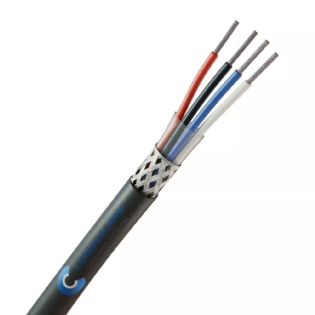 Cabo AFT 4x20 Awg Blindado em Malha de Cobre Estanhado Preto