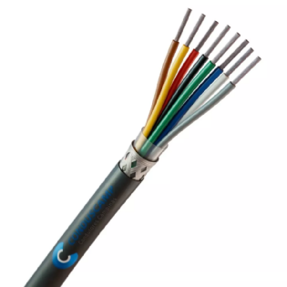 Cabo AFT 8x18 Awg Blindado em Malha de Cobre Estanhado Preto
