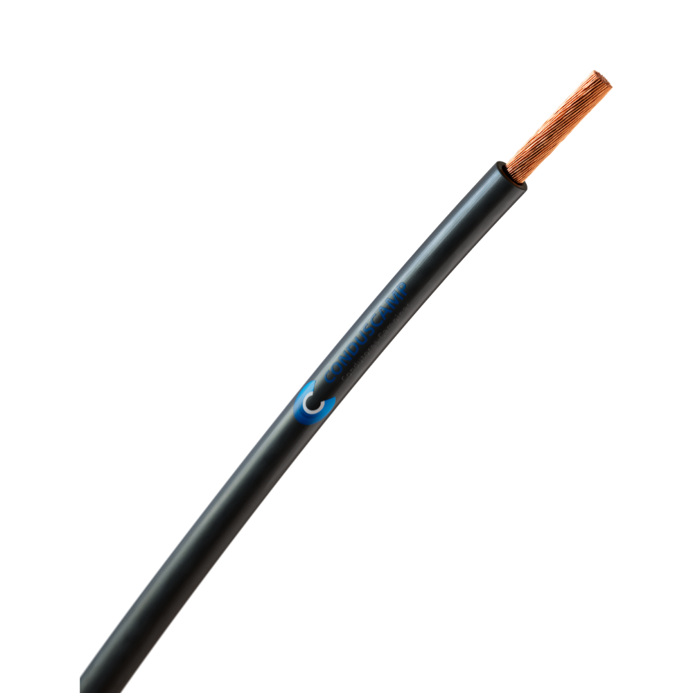 Cabo de Solda 150,00 mm2 de Borracha Preto