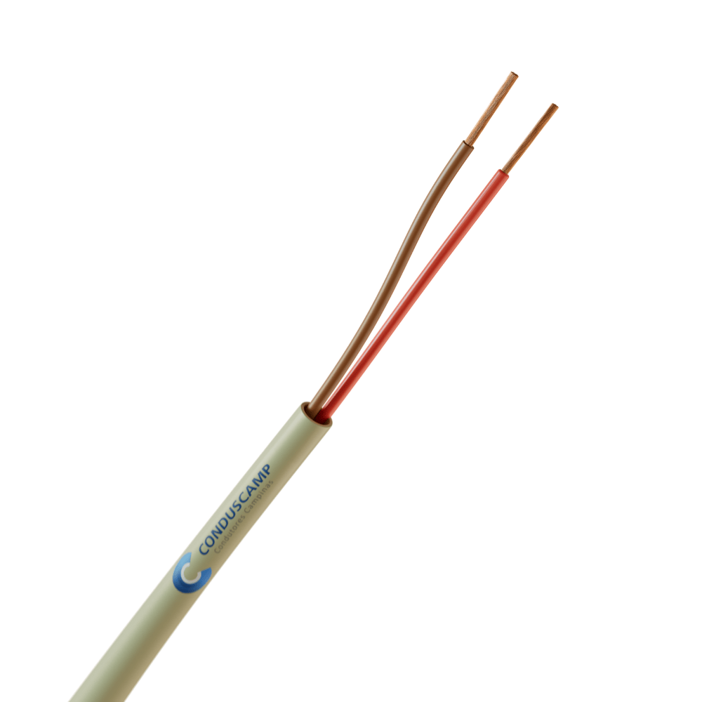 Cabo Manga 2X22 Awg Sem Blindagem Verde/palha
