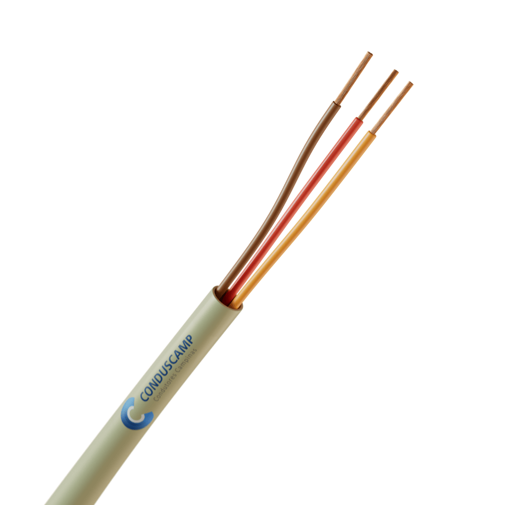 Cabo Manga 3X24 Awg Sem Blindagem Verde/Palha