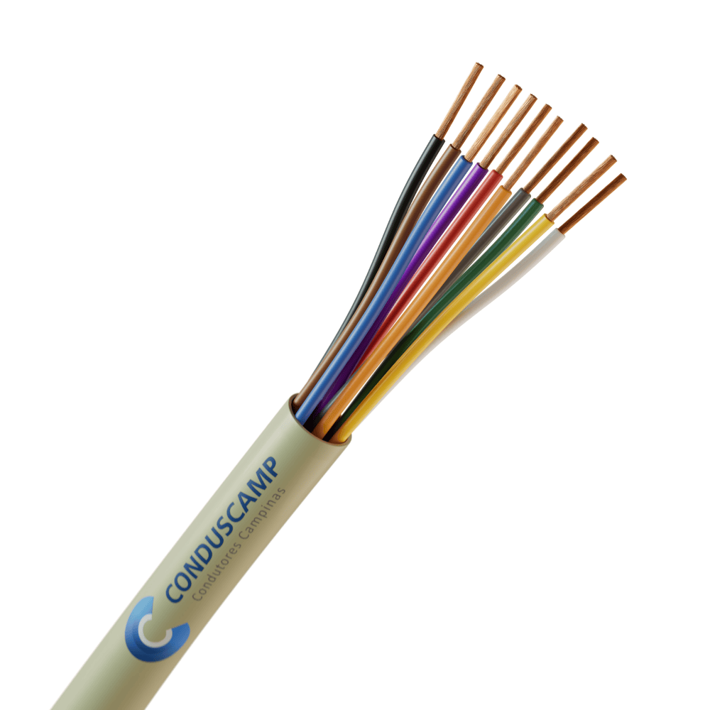 Cabo Manga 10X22 Awg Sem Blindagem Verde/palha