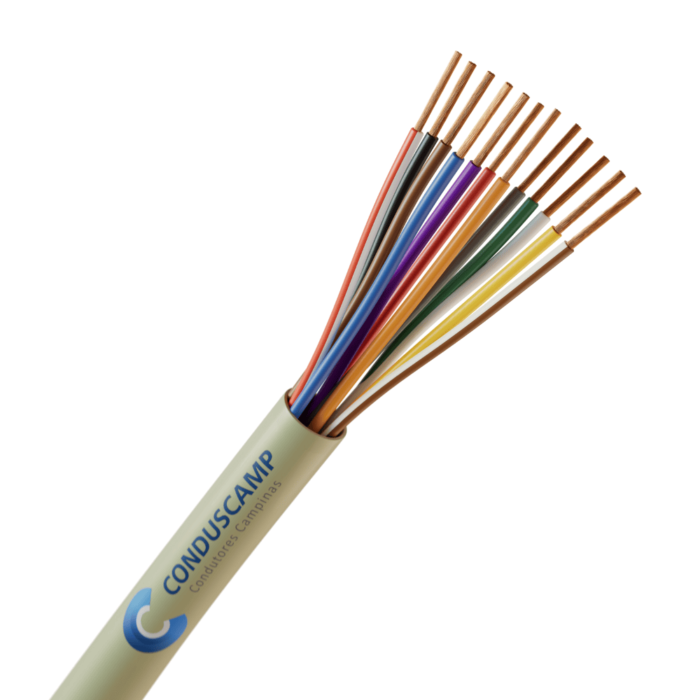 Cabo Manga 12X22 Awg Sem Blindagem Verde/palha