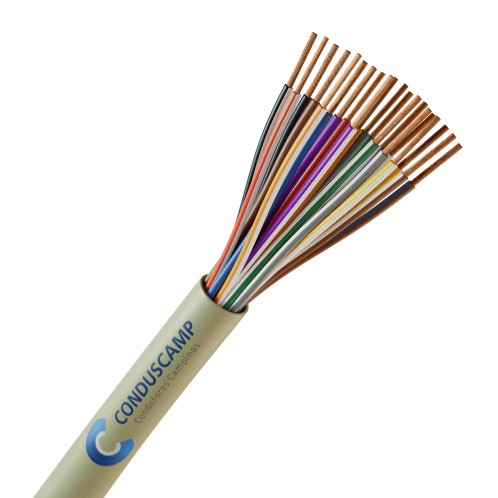 Cabo Manga 20X22 Awg Sem Blindagem Verde/Palha