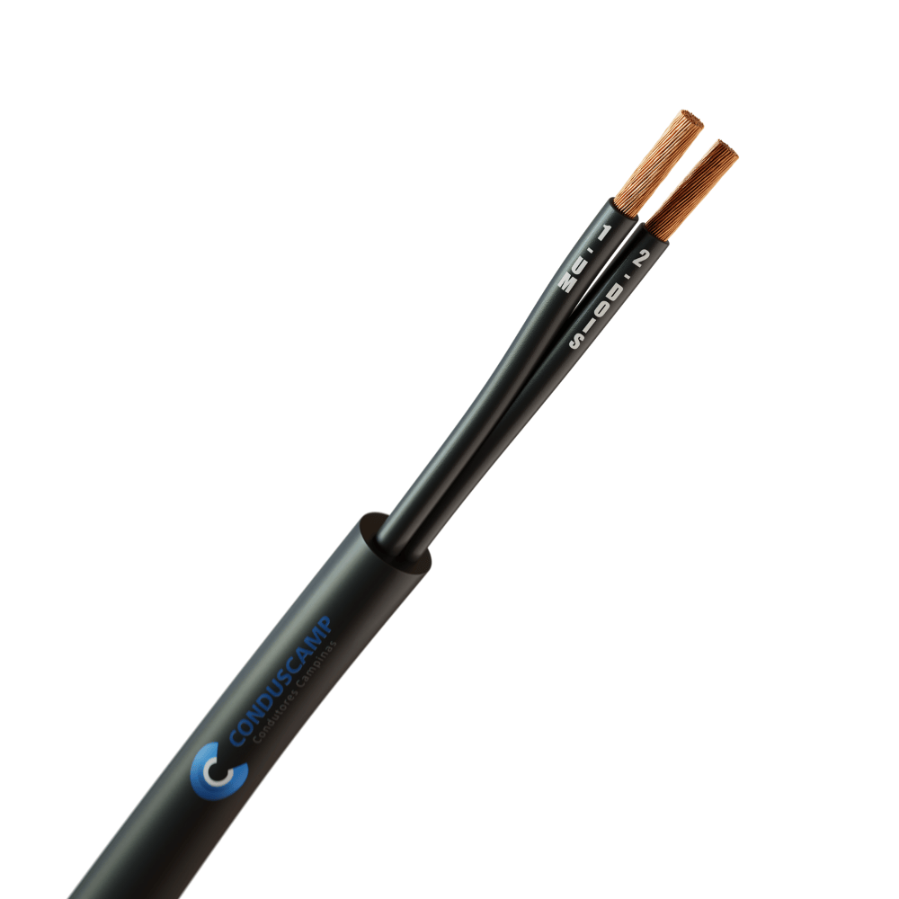 CABO COMANDO/CONTROLE 2X6,00 MM² SEM BLINDAGEM PRETO