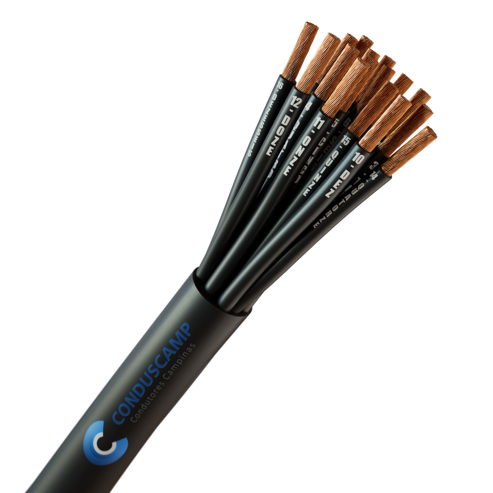 CABO COMANDO/CONTROLE 16X2,50 MM² SEM BLINDAGEM PRETO