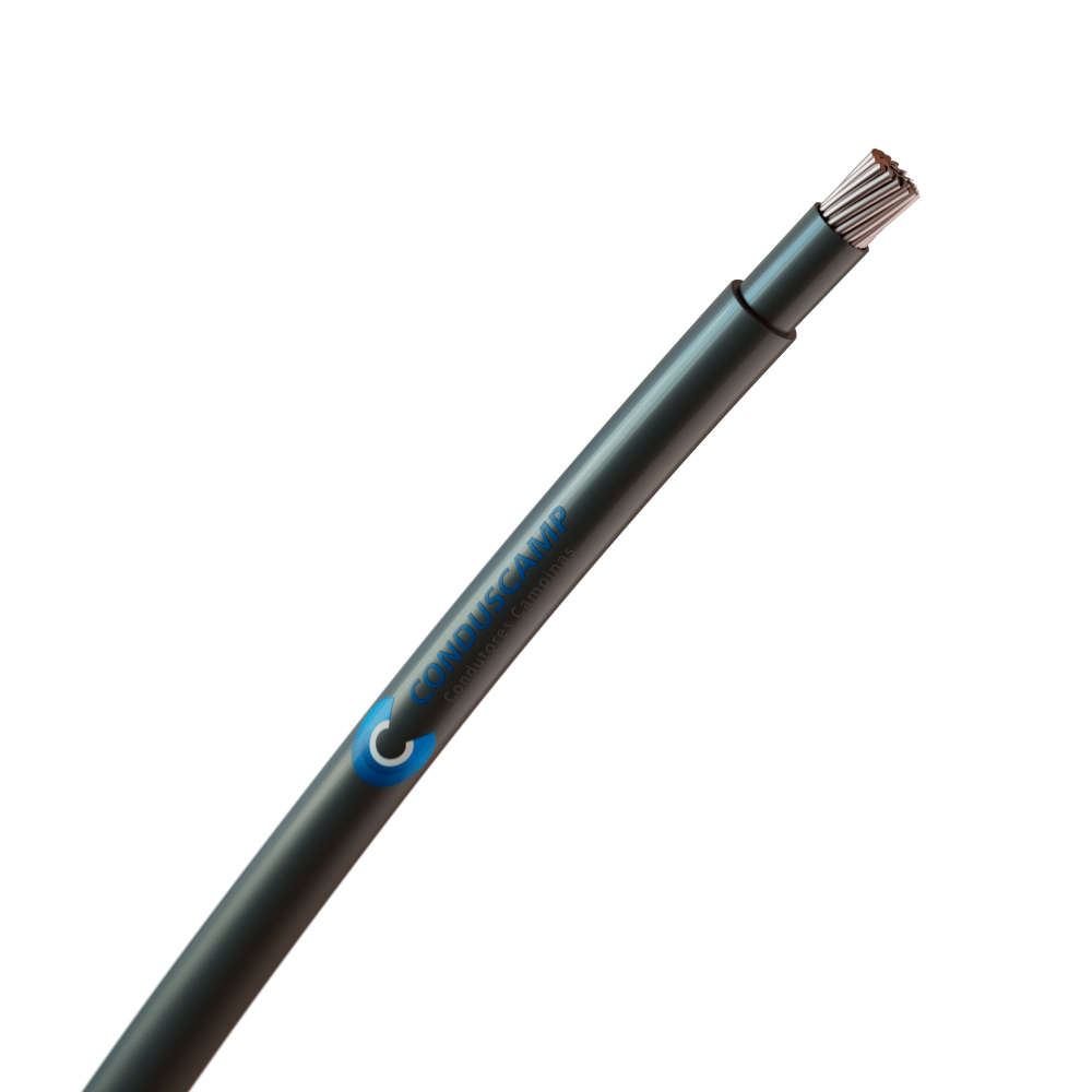 Cabo Aluminio 1kv Dupla Isolação 50,00 mm² Preto