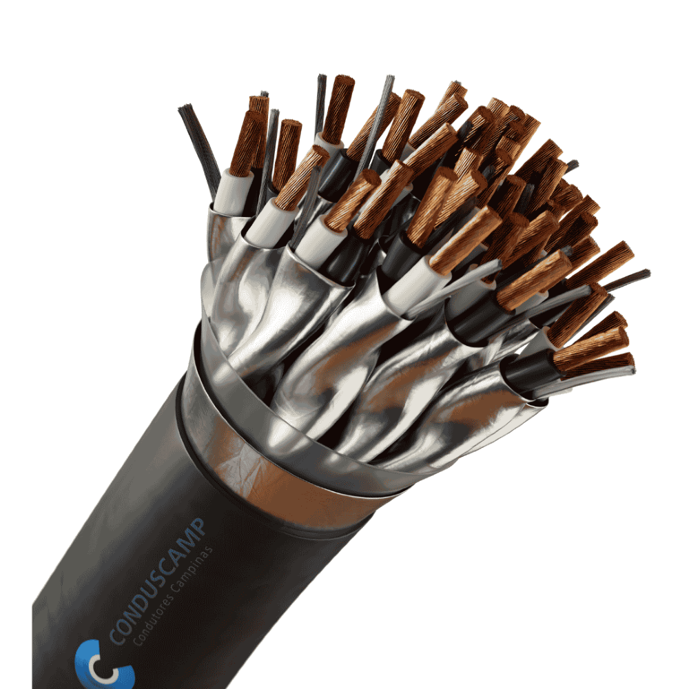 Cabo Instrumentação/Sinal 20x2x0,75 mm² Blindagem Individual e Total + Dreno