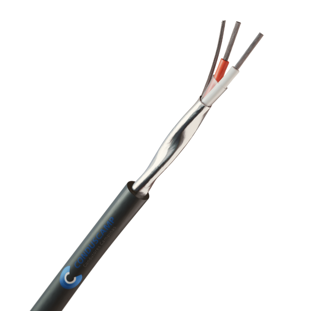 Cabo AFD 1px20 Awg Blindagem Total em Fita Aluminizada + Dreno Preto