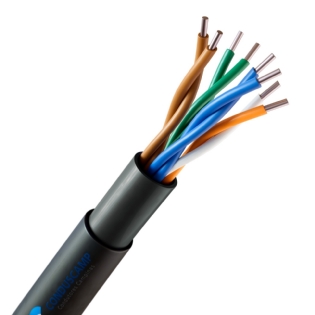 Cabo de Rede Cat5 4px24 Awg Dupla Capa Preto