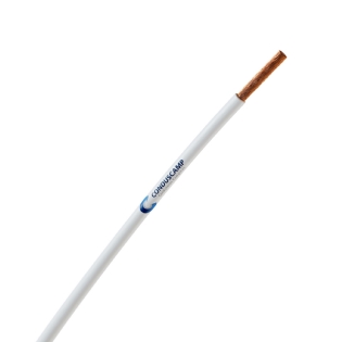 Cabo Silicone 16,00 mm² 200 Graus Sem Fibra de Vidro Branco