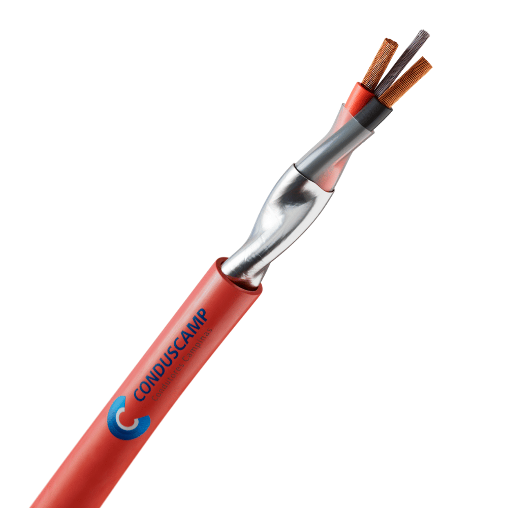 Cabo para Alarme/Detecção Incêndio 1x2x0,75mm² Vermelho