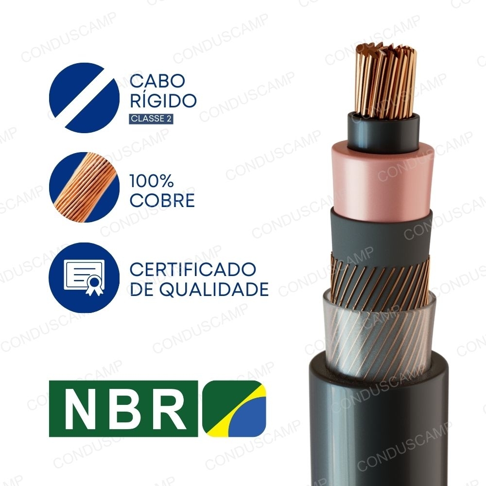 Cabo Epronax Slim 105°c 12/20kv 50,00 mm2 Preto